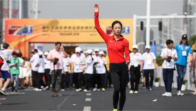 杨家玉在2018国际田联世界竞走团体锦标赛